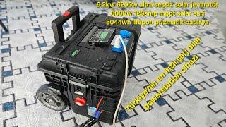 6200w12400w pik  powerstation 5044wh lifepo4 prizmatik hücre batarya sarj süresi %29 dan %80 25 dk