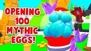 Opening 100 MYTHIC EGGS In Adopt Me Roblox