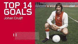 TOP 14 GOALS - Johan Cruyff  His Best Goals for Ajax