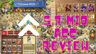 Respektloser Account - Timuwe Acc review - 5.7 Mio - Castle Clash deutsch