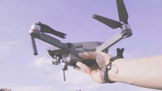 DJI Mavic взлет и посадка в руку Простые шаги