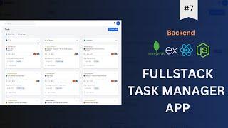 FullstackMERN Stack Task Manager App #7 - Backend