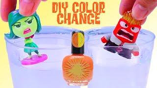 Inside Out 2 DIY Magic Color   Changing Makeover with Anger & Disgust