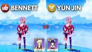 Bennett vs Yunjin  BEST Support for F2P Yoimiya??  Genshin Impact 