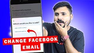 How to Change Your Facebook Email Address  Facebook ka email kaise change kare 2024