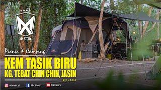Kem Tasik Biru Chin Chin Jasin Melaka  Interest in Camping with fishing and swimming  MK Story