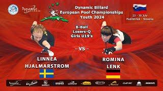 Day 6 Youth Losers Qualification 8-ball at Dynamic Billard European Pool Championships Youth 2024.