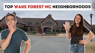 Top 5 BEST Neighborhoods in Wake Forest North Carolina