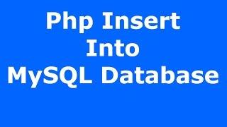 Php  How To Insert Data Into MySQL Database Using Php MySQLI  with source code 