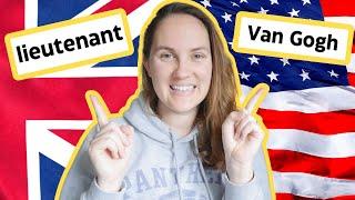 Words PRONOUNCED Differently in the UK and USA interesting