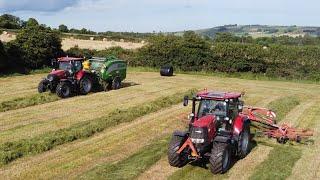 BALE SILAGE 2022  Case Puma 150  Mchale Fusion 3 Plus  Wicklow Ireland First Cut Silage 2022