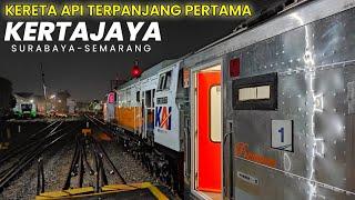 NAIK KERETA PENUMPANG TERPANJANG DI INDONESIA  Naik Kereta Api Kertajaya Surabaya - Semarang