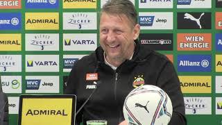 Rapid-Trainer Zoran Barišić - die Pressekonferenz nach dem Sieg gegen SK Austria Klagenfurt