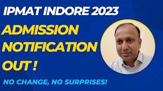 IPMAT Indore 2023 forms out on March 6  IPM Indore admission process detailed