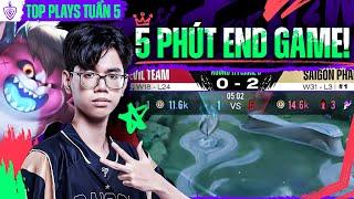 5 PHÚT END GAME - SAIGON PHANTOM  TOP PLAYS TUẦN 5  ĐTDV MÙA ĐÔNG 2023