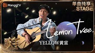 【歌手·单曲纯享】#YELLOW黄宣《#LemonTree》节奏欢快的吉他却唱出孤单寂寞与思念  Singer 2024 EP7  MangoTV
