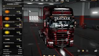 Euro Truck Simulator 2  Scania Rjl + Tuning mods