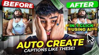 How To Create Viral Alex Hormozi Captions In 1 CLICK - Using This NEW Ai Auto Captions Tool