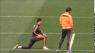 Entrenamiento de Cristiano Ronaldo  Diario Bernabéu