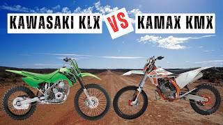Kawasaki KLX 140 vs Kamax KMX 250  HARD ENDURO