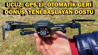 Yeni Başlayanlar için Kameralı GPS DRONE Detaylı İnceleme Piyasadaki En Ucuz GPSli Drone