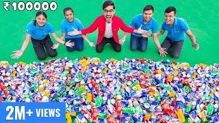 ₹100000 Treasure From Trash Challenge Ft. Crazy XYZ- हमने कचरे से बना दिया खज़ाना  100% Real