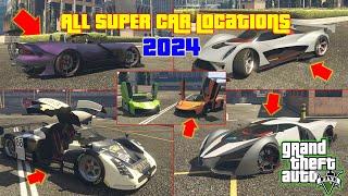 GTA 5 - Story Mode Rare Super Cars Locations 2024