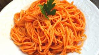 EN KOLAY SALÇALI SPAGETTİ MAKARNA TARİFİ  Salçalı soslu spagetti nasıl yapılır ?