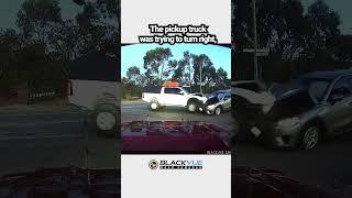 Crash On An Intersection #blackvue #shorts #crash #dashcam