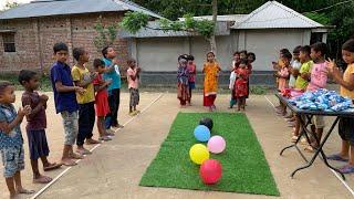 Who can burst more balloon & win more food ?? Very exciting challenge for girls