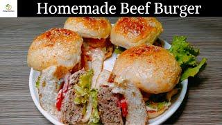 Beef Burger Recipe  Beef Burger Patty  Beef Burger By Rohani Kitchen @EfsaneYemekTariflerim