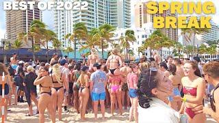 Spring Break WALKING TOUR Ft. Lauderdale Beach BEST of 2022 Compilation 4K 2+ Hours