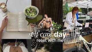 SUNDAY RESET self care day in my life clean with me healthy breakfast & dinner recipe