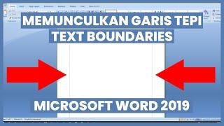 Cara cepat menampilkan garis batas margin pada Ms Word 2019