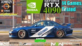 14 Games Tested on RTX 4090 and Ryzen 9 5900X