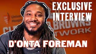 Exclusive Interview with Browns RB DOnta Foreman  Cleveland Browns Daily