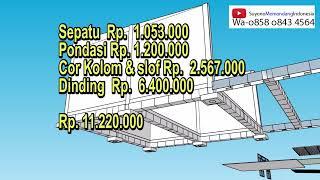 Panduan cara murah bangun Minimarket ukuran 6 x 6 meter