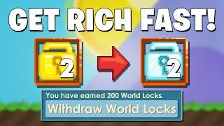 How to get RICH FAST with 2 WLS ONLY Easy profit in Growtopia 2020