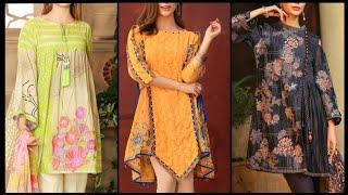 So attractive short frocks and kurti designs for girls 2022  short frocks frock style kurtis 2022