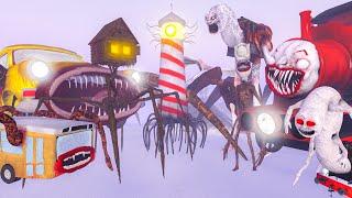HOUSE HEAD LIGHTHOUSE MONSTER BUS EATER and CAR EATER SAVED MY LIFE