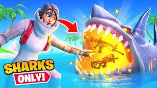 Fortnite But Shark Loot ONLY Challenge