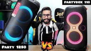 BOMBER PARTY 1250 140W Vs JBL PARTYBOX 110 160W Ganhou Quem eu JÁ IMAGINAVA Comparativo