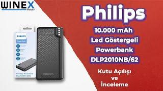 Philips 10.000 mAh Çift Çıkışlı Led Göstergeli Powerbank DLP2010NB62 inceleme unboxing