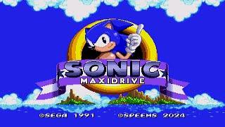 Sonic Maxidrive Initial Final Release  Full Game Playthrough 1080p60fps