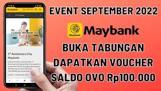 Event Maybank September 2022  Buka Tabungan Dapat Saldo OVO Rp100.000