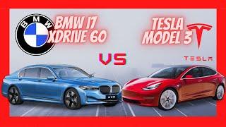 BMW I7 60 2022 vs TESLA Model 3 2020 Video & Specs Comparison