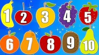 Learn Numbers With Fruits  Fruits Song  Learn Fruits  Nursery Rhymes  Baby Song  Kids Rhyme