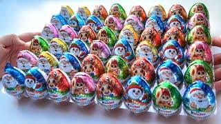 Kinder Surprise Christmas 2023 - 2024 Applaydu - Big Unpacking of Eggs