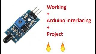 Flame Sensor Working  Arduino interfacing  Project  Hindi