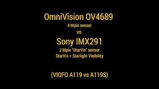 OV4689 vs Sony IMX291 StarVis - night time sensor demo
